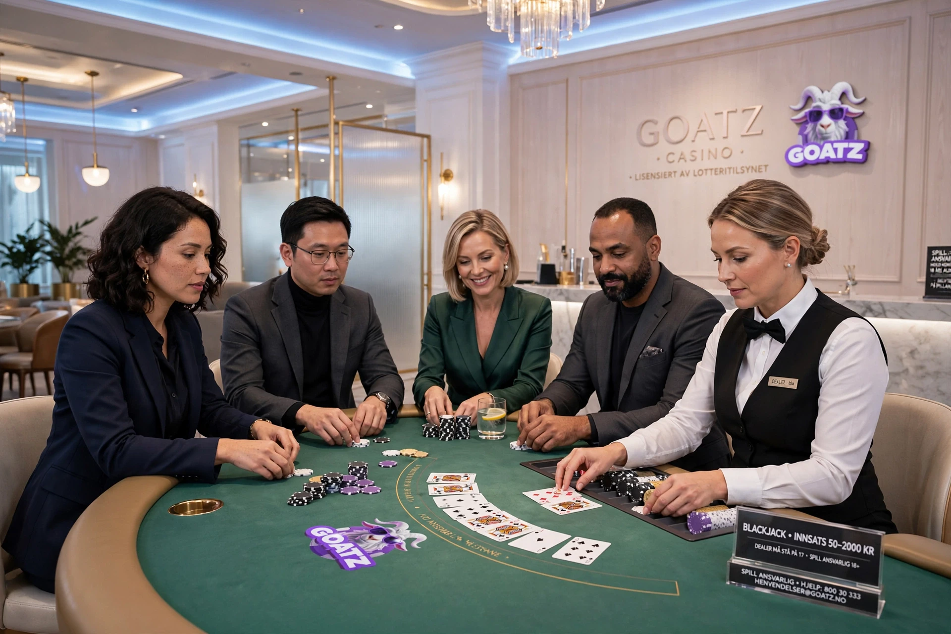 blackjack på GOATZ CASINO