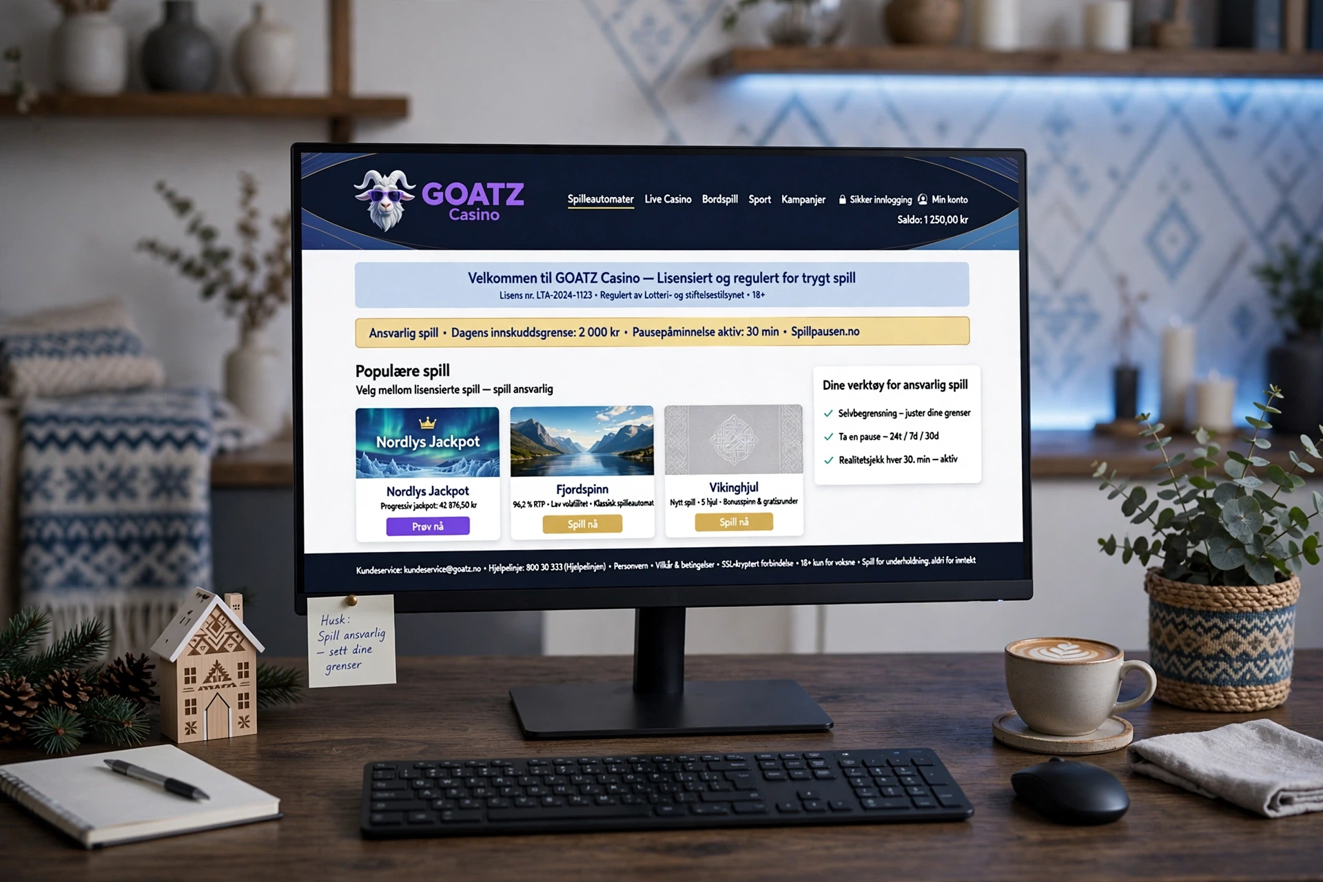 Spilleautomater med progressive jackpoter GOATZ CASINO