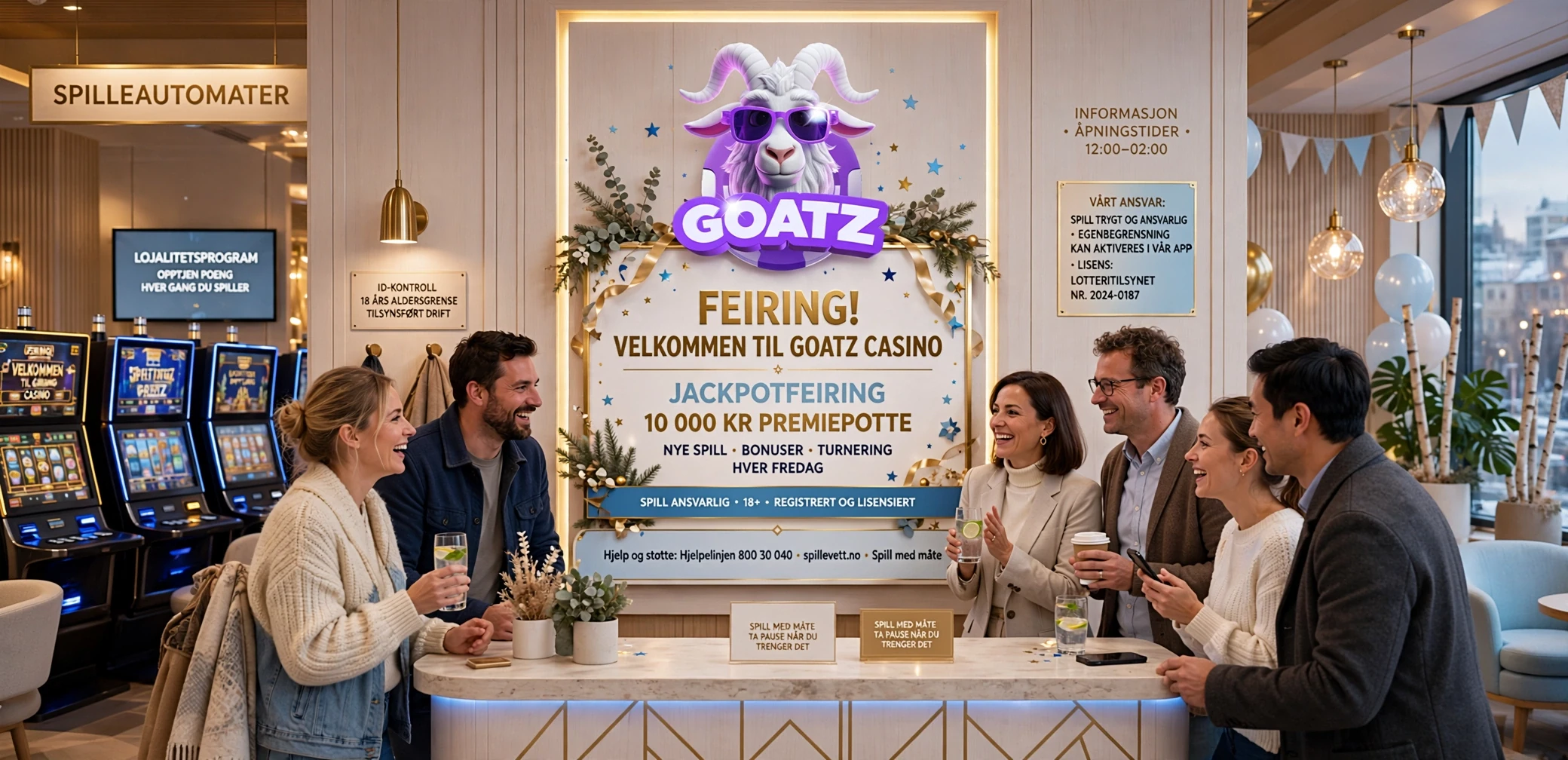 bonus dans les mains de l'homme au casino Goatz Casino CASINO