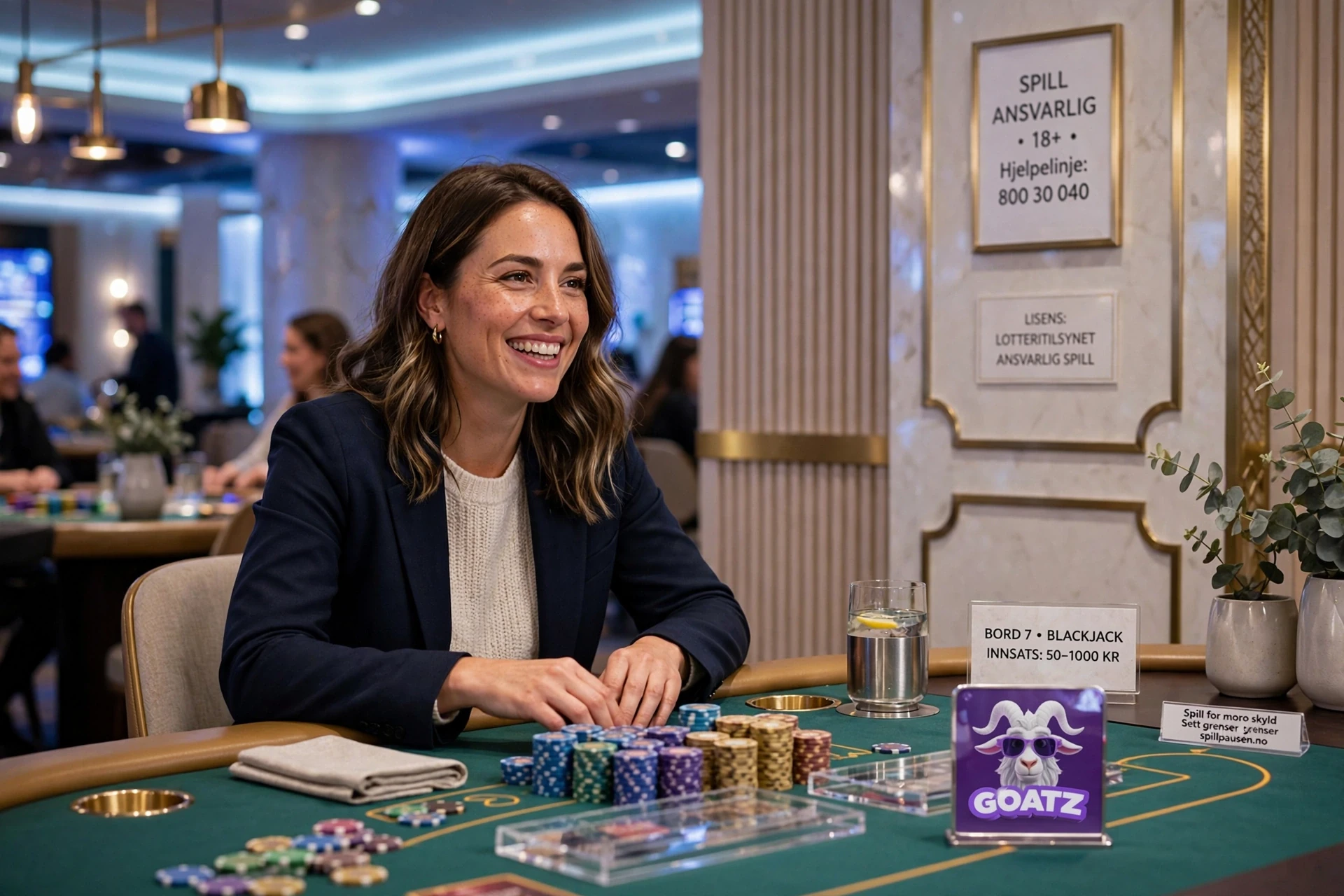 bonus i hendene på mannen på Goatz Casino